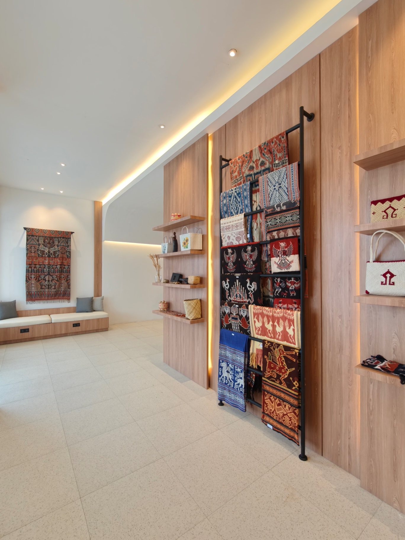 Ikat gallery with traditional Sumba textiles